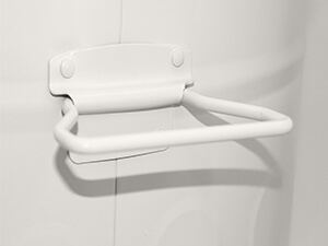 Heavy-Duty Side Handles on Off-White Powder-Coated Steel Trash Can