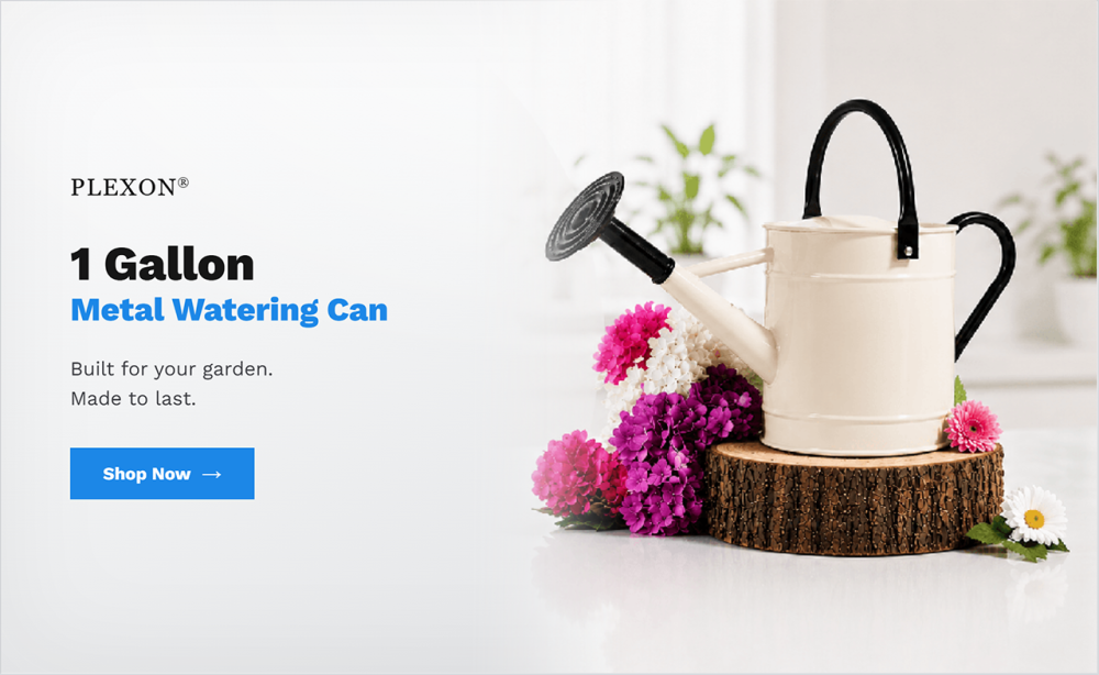 Plexon 1 Gallon Metal Watering Can