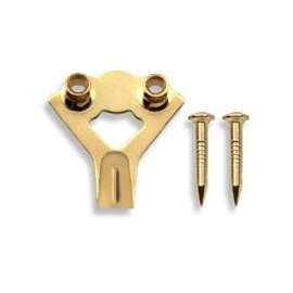 OOK 50037 Picture Hanger, 100 lb, Steel, Brass