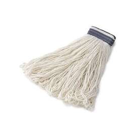 Rubbermaid FGE43600 WH00 Looped-End Wet Mop Head, 16 oz Capacity, Rayon, Blue/White