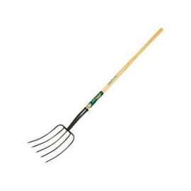 Landscapers Select Manure Fork, 54 In L Wood, 5 Pieces