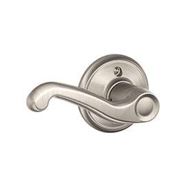 Schlage Flair Series F170VFLA619LH Dummy Lever, Zinc, Satin Nickel