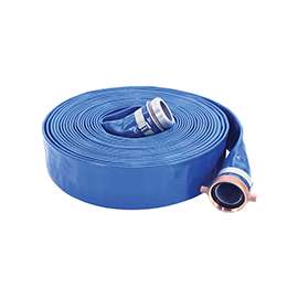 ABBOTT RUBBER COLORmaxx Series 1147-3000-50 Pump Discharge Hose Assembly, 3 in ID, 50 ft L, Male x Female, PVC