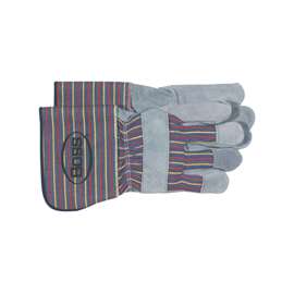 BOSS 4046 Driver Gloves, Unisex, L, Wing Thumb, Gauntlet Cuff, Gray