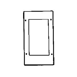 TPI 4300PW Wallplate Adapter, White