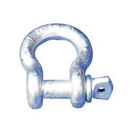 Screw Pin Anchor Shackles, 3/16 in Bail Size, 3.25 Tons