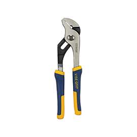IRWIN 4935320 Groove Joint Plier, Chromium Steel Jaw, 8 in OAL, Blue/Yellow Handle