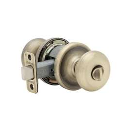 Kwikset Signature Series 730H56ALRCSBX Privacy Door Knob, Antique Brass