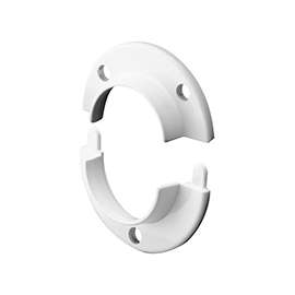Prime-Line N 7050 Closet Pole Socket, Zinc, White