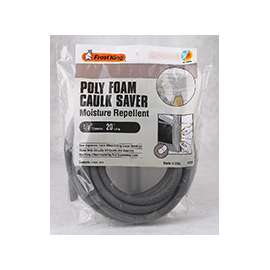 Frost King C23H Caulk Saver, 5/8 in Dia, 20 ft L, Polyfoam, Gray