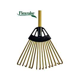 Flexrake CFP10 Leaf Rake, Bamboo Tine, Hardwood Handle