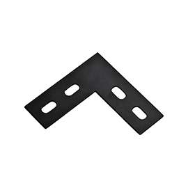 National Hardware 1175BC Series N351-504 Corner Brace, 4-1/2 in L, 1-1/2 in W, 4-1/2 in H, Steel, Powder-Coated