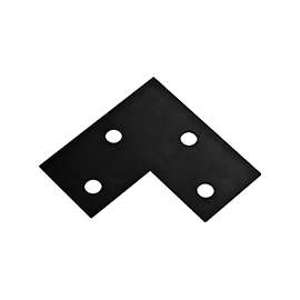 National Hardware 1176BC Series N351-506 Corner Brace, 6 in L, 3 in W, 6 in H, Steel, Powder-Coated, 1/8 Thick Material
