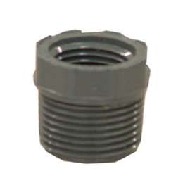 LASCO 839251BC Reducing Bushing, 2 x 1-1/2 in, Male x Female, PVC, SCH 80 Schedule