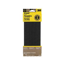 3M 9089 Sanding Screen, 11 in L, 4-3/8 in W, 120 Grit, Fine, Silicone Carbide Abrasive, Cloth Backing