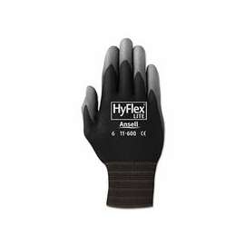 HyFlex Lite Gloves, 11, Black/Gray