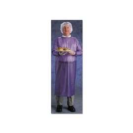 Coat Apron, 8 mil, Vinyl, X-Large, Blue