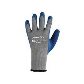 PowerFlex Gloves, 8, Blue/Gray