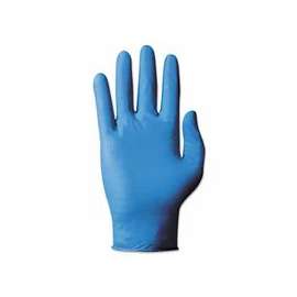 TNT Disposable Nitrile Gloves, Powdered, Nitrile, 5 mil, Medium, Blue