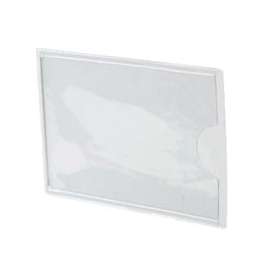 Southern Imperial R-VPT-1252 Tag Pocket, 1-1/4 in W, PVC, Clear