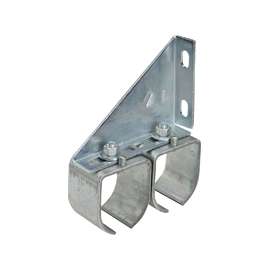 National Hardware N193-912 Round Rail, Steel, Galvanized, 2 in W, 7-3/32 in H, 5-13/16 in L