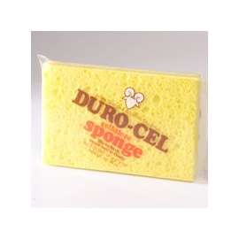 Duro-Cel 03040 Sponge, 6 in L, 4 in W, 3/4 in Thick, Cellulose, Yellow