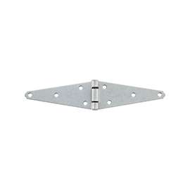 National Hardware N128-322 Strap Hinge, 2.43 in W Frame Leaf, Steel, Screw Mounting, 20 lb