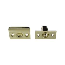 National Hardware MPB716 Series N830-281 Ball Catch, Steel, Polished Brass