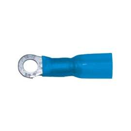 CALTERM 65710 Ring Terminal, 16 to 14 AWG Wire, Copper Contact, Blue
