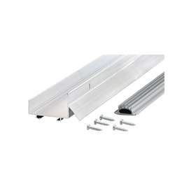 M-D DB003 Series 69539 Door Bottom with Drip Cap, 36 in L, 1-3/4 in W, 1-1/4 in H, Aluminum, Mill