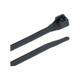 GB 46-308UVB Cable Tie, Double-Lock Locking, 6/6 Nylon, Black