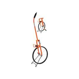 KESON MP401 Measuring Wheel, 9999.9 ft, 15-1/2 in Wheel, Rubber Wheel, Steel, Orange