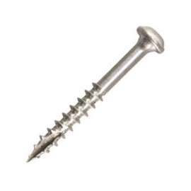 Kreg SML-C125S5-100 Pocket-Hole Screw, #8 Thread, 1-1/4 in L, Coarse Thread, Maxi-Loc Head, Square Drive, Sharp Point