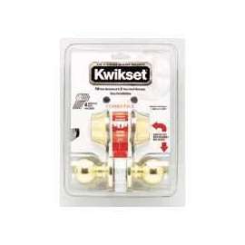 Kwikset 695P3CP6ALRCSK6 Knob Lockset, Keyed Key, 3 Grade, Polished Brass