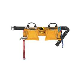 CLC DG5372 Tool Apron, 29 to 46 in Waist, Suede Leather, Yellow, 12-Pocket