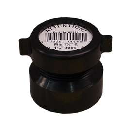 CANPLAS 102851ABC Trap Pipe Adapter, 1-1/2 in, Hub x Slip, ABS, Black, SCH 40 Schedule