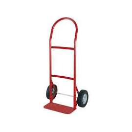 ProSource Hand Truck, 250 lb Weight Capacity, 14 in W x 7 in D Toe Plate, Red