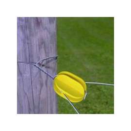 Zareba Fi-Shock ICY-FS Corner Post Insulator, Plastic, Yellow