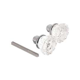 Prime-Line E 2536 Door Knob, 2 in Dia, Steel, Satin Nickel