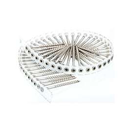 SENCO 08D Series 08D250S Deck Screw, Flat Head, #2 Drive, Stainless Steel, Stainless Steel