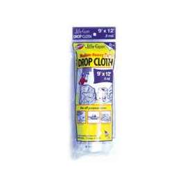 Warp's 8JC-912 Drop Cloth, 12 ft L, 9 ft W, Plastic