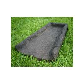Rubberific LRSBBN Splash Block, 24 in L, Rubber, Brown