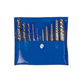 IRWIN 11117 Extractor and Drill Bit, 10-Piece, Cobalt, Specifications: Spiral Flute