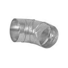 DUNDAS JAFINE E4E24ZW Vent Elbow, 4 in Connection, Aluminum