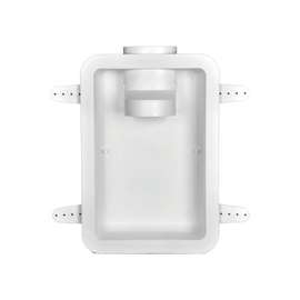 DUNDAS JAFINE DRB4XZW Dryer Vent Box, 20-1/2 in L, 17-1/2 in H, 4.8 in Vent Hole, Polystyrene, White