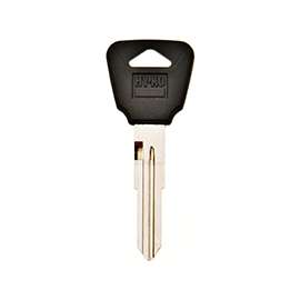 HY-KO 12005HD96 Automotive Key Blank, Brass/Plastic, Nickel, For: Honda Vehicle Locks