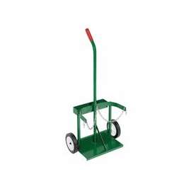 Small Dual-Cylinder Carts with Tool Tray, 7 in Solid Rubber, Plastic Rim Wheels