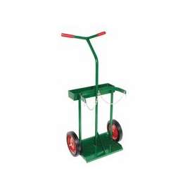 Cylinder Truck, 44 in H X 21 in W, 10 in Solid Rubber Wheels