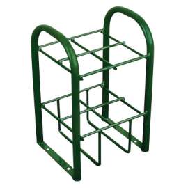 Multiple Cylinder Stands, Steel, 10 1/2 in W x 19 1/2 in L x 12 1/2 in D, Green