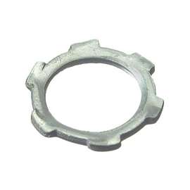 Halex 26197 Conduit Locknut, 3/4 in, Steel, Zinc